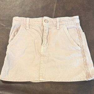 Zara girls size 8 dusty rose denim skirt